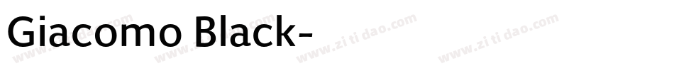 Giacomo Black字体转换